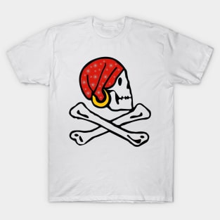 Pirate Skull with Bandana T-Shirt